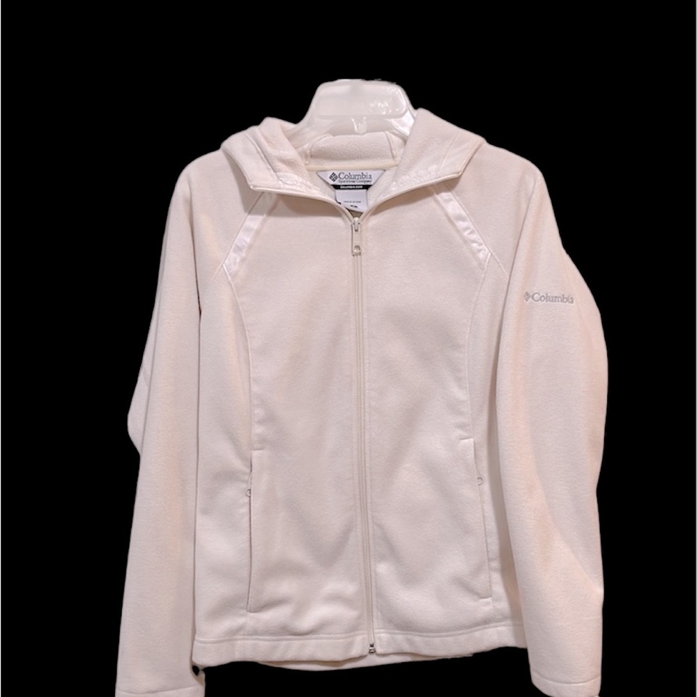 Small Columbia Full-Zip Fleece Jacket w/ Hood - Picture 3 of 8